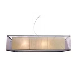 Deko-Light 342076 Pendelleuchte, Capella II, 4x max. 60 W E27, Silber, 220-240 V/AC, 50 / 60 Hz, I 