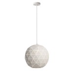 Deko-Light 342131 Pendelleuchte, Asterope Rund 500 mm, 1x max. 40 W E27, Weiß, 220-240 V/AC, 50 / 