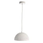 Deko-Light 342142 Pendelleuchte, Basket I 200 mm, 1x max. 40 W E27, Weiß, 220-240 V/AC, 50 / 60 Hz 