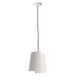 Deko-Light 342144 Pendelleuchte, Twister I 180 mm, 1x max. 25 W E14, Weiß, 220-240 V/AC, 50 / 60 H 