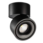 Deko-Light 348179 Deckenaufbauleuchte, Uni II Tilt, 12 W, DIM, 3000 K, Schwarz, 220-240 V/AC, 50 / 