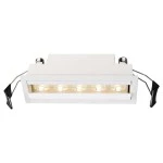 Deko-Light 563006 Einbaustrahler, Ceti 5 Wall Wash, 10 W, 3000 K, Weiß, Stromkonstant, 14-15 V/DC, 