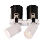 Deko-Light 565313 Einbaustrahler, Rigel Mini Round Double, 22 W, 3000 K, Weiß, Stromkonstant, 21-2 