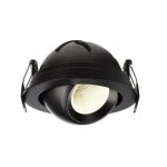 Deko-Light 565341 Einbaustrahler, Bellatrix, 9 W, 3000 K, Schwarz, Stromkonstant, 18 V/DC, Bemessu 