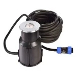 Deko-Light 740007 Unterwasserleuchte, Snapper II, 3 W, 3000 K, Silber, Spannungskonstant, 24 V/DC, 