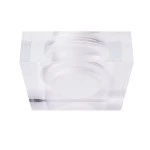 Deko-Light 930271 Mechanisches Systemzubehör, Acrylring quadratisch 90x90mm, COB 68, M58, Länge: 9 