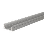 Deko-Light 970027 Profil, U-Profil flach AU-01-10, 2m, Silber, Aluminium, Gebürstet, Länge: 2000 m 