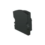 Deko-Light 978552 Profil Endkappe, Endkappe F-AU-02-10 Set 2 Stk, Schwarz, Kunststoff, Länge: 16 m 