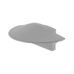 Deko-Light 978601 Profil Endkappe, Endkappe F-ET-01-12 Set 2 Stk, Grau, Kunststoff, Länge: 27 mm, 