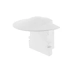 Deko-Light 978620 Profil Endkappe, Endkappe F-ET-02-08 Set 2 Stk, Weiß, Kunststoff, Länge: 23 mm, 
