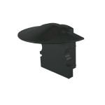 Deko-Light 978622 Profil Endkappe, Endkappe F-ET-02-08 Set 2 Stk, Schwarz, Kunststoff, Länge: 23 m 
