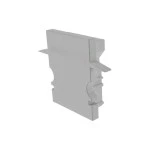 Deko-Light 979061 Profil Endkappe, Endkappe H-ET-02-10 Set 2 Stk, Grau, Kunststoff, Länge: 25 mm, 