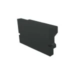 Deko-Light 979092 Profil Endkappe, Endkappe H-AU-01-15 Set 2 Stk, Schwarz, Kunststoff, Länge: 21 m 