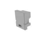 Deko-Light 979161 Profil Endkappe, Endkappe H-AU-01-05 Set 2 Stk, Grau, Kunststoff 