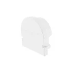 Deko-Light 979500 Profil Endkappe, Endkappe R-AU-01-10 Set 2 Stk, Weiß, Kunststoff, Länge: 16 mm, 