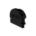 Deko-Light 979512 Profil Endkappe, Endkappe R-AU-01-12 Set 2 Stk, Schwarz, Kunststoff, Länge: 18 m 