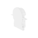 Deko-Light 979560 Profil Endkappe, Endkappe R-ET-02-10 Set 2 Stk, Weiß, Kunststoff, Länge: 25 mm, 