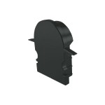Deko-Light 979572 Profil Endkappe, Endkappe R-ET-02-12 Set 2 Stk, Schwarz, Kunststoff, Länge: 27 m 