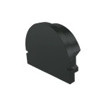 Deko-Light 979592 Profil Endkappe, Endkappe R-AU-01-15 Set 2 Stk, Schwarz, Kunststoff, Länge: 21 m 