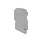 Deko-Light 979601 Profil Endkappe, Endkappe R-AU-02-08 Set 2 Stk, Grau, Kunststoff, Länge: 14 mm, 
