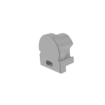 Deko-Light 979661 Profil Endkappe, Endkappe R-AU-01-05 Set 2 Stk, Grau, Kunststoff 