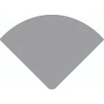 Deko-Light 979770 Profil Endkappe, Endkappe R-AV-05-15 Set 2 Stk, Silber, Aluminium 