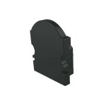 Deko-Light 980012 Profil Endkappe, Endkappe L-AU-02-10 Set 2 Stk, Schwarz, Kunststoff, Länge: 16 m 