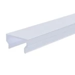 Deko-Light 984024 Profil Abdeckung, Abdeckung H-01-12, 1m, milchig, PMMA, Satiniert 40% Transmissi 