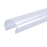 Deko-Light 984524 Profil Abdeckung, Abdeckung R-01-12, 1m, milchig, PMMA, Satiniert 40% Transmissi 