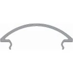 Deko-Light 984590 Profil Abdeckung, Abdeckung R-05-25, 2m, milchig, Polycarbonat, Satiniert 40% Tr 