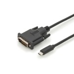 Digitus AK-300332-020-S USB Type-C Adapter- / Konverterkabel Type-C auf DVI 2 Meter 
