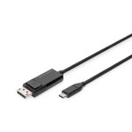 Digitus AK-300334-020-S USB Typ C <=> DisplayPort Bidirektional Adapterkabel 2 Meter 