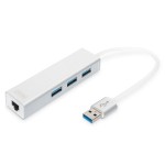 Digitus DA-70250-1 USB 3.0 3-Port Hub & Gigabit LAN-Adapter 