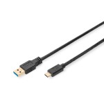 Digitus DB-300146-010-S USB Type-C Anschlusskabel Gen2 Type-C auf A 1 Meter 