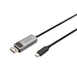 Digitus DB-300334-020-S USB Typ C auf DisplayPort Bidirektional Adapterkabel 2 Meter 