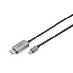 Digitus DB-340109-010-S 8K Mini DisplayPort Adapterkabel mini-DP HDMI Typ A 1 Meter 