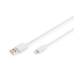 Digitus DB-600106-020-W Lightning auf USB A Daten-/Ladekabel MFI zertifiziert 