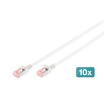 Digitus DK-1624-0025S-10 CAT 6 U/FTP Slim Patchkabel grau 0,25 Meter 10 Stück 