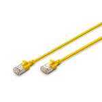 Digitus DK-1632-A-003S-Y CAT 6A F-FTP Slim Patchkabel, 0,3m, Gelb 