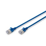 Digitus DK-1632-A-010S-B CAT 6A F-FTP Slim Patchkabel, 1m, Blau 