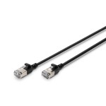 Digitus DK-1632-A-050S-BL CAT 6A F-FTP Slim Patchkabel, 5m, Schwarz 