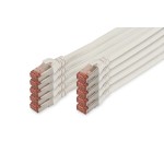 Digitus DK-1644-010-WH-10 CAT 6 S/FTP Patchkabel 1 Meter 10 Stück 