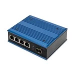 Digitus DN-651134 4-port 10/100/1000BASE-TX+1000Base-FX Industrial Ethernet Switch 
