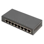 Digitus DN-80066-1 8-Port Gigabit Switch, Desktop, Unmanaged, Metallgehäuse 