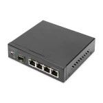 Digitus DN-80120 DIGITUS 4-Port Gigabit Network Switch 1 SFP Uplinks 