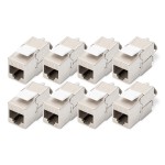Digitus DN-93615-8 CAT 6A Keystone Modul, geschirmt, werkzeugfreier Montageanschluss - 8 Stk. 