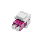 Digitus DN-96019-1-K LWL LC/LC-Duplex-Kupplung, Multimode-OM4, Keystone-Modul 