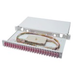 Digitus DN-96322-4 LWL Spleißbox, 1HE, bestückt, 24x SC DX, OM4 