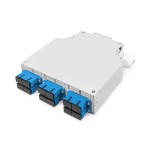 Digitus DN-963890 LWL-Hutschienenbox, OS2, bestückt, mit SC-Adapter und Pigtail 