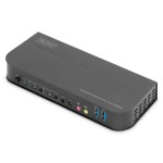 Digitus DS-12850 KVM-Switch, 2-Port, 4K60Hz, 2 x DP in, 1 x DP/HDMI out 